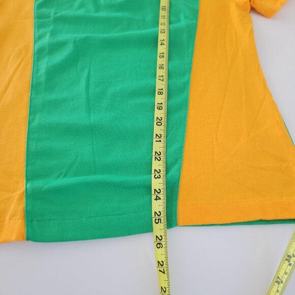 Vintage Levis 1984 Olympic Games Staff Polo Size Medium Green Yellow EUC - Picture 9 of 10